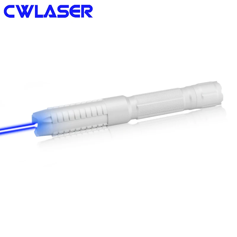Мощная фокусируемая Синяя лазерная указка CWLASER 1500 МВт 3000 нм + защитные очки