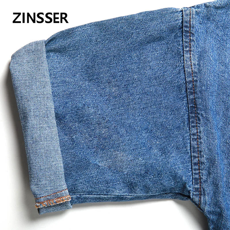 Осенне-зимняя женская джинсовая необычная рубашка оверсайз длинная свободная