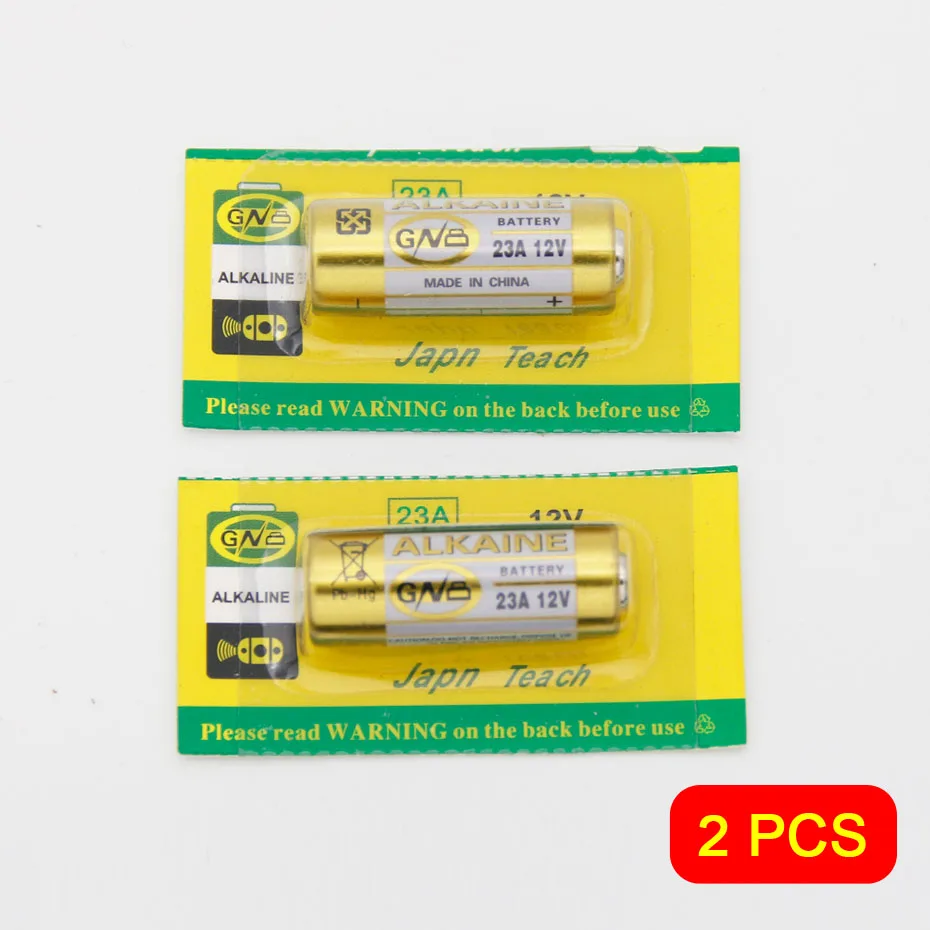 2 PCS 27A12V батарея 12V27A щелочная батарея дистанционного управления электронная батарея - Цвет: 2 PCS