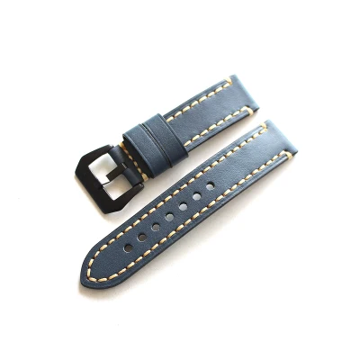 Ремешок для наручных часов мужской браслет ручной работы с серебристыми