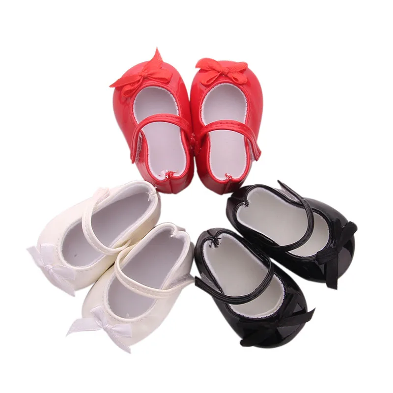 Кожаная обувь с галстуком-бабочкой 3 цвета подходит для 18-дюймовых американских