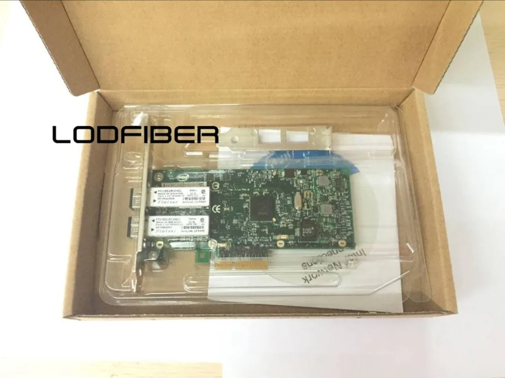 I350-F2 2-портовый адаптер PCI-Express Ethernet с двумя многомодовыми модулями | Мобильные