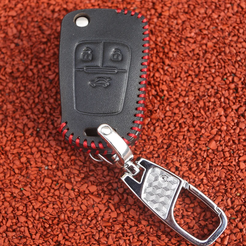 Кожаный чехол с откидной крышкой для ключа Chevrolet Cruze Aveo Buick VAUXHALL OPEL Insignia Astra J Zafira C