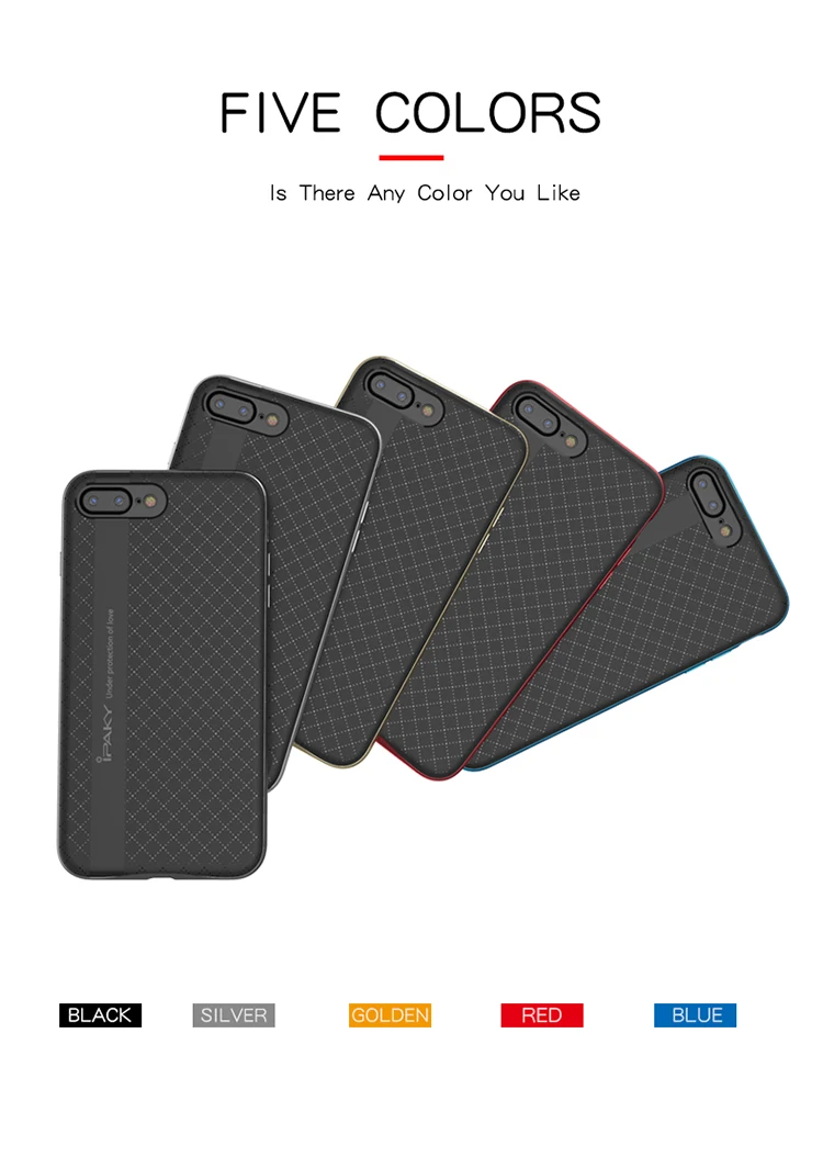 Чехол для iphone 8 iPaky бренд coque Plus чехол 7 силиконовый + PC Рамка Apple чехлы |