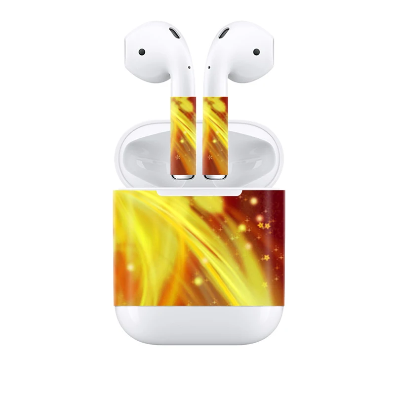 Наклейки с леопардовым принтом для AirPods силиконовый чехол защитная пленка |
