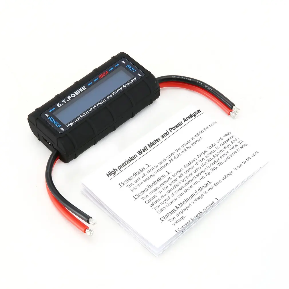 G.T POWER 180A RC Высокоточный Ватт метр и анализатор мощности с ЖК подсветкой для