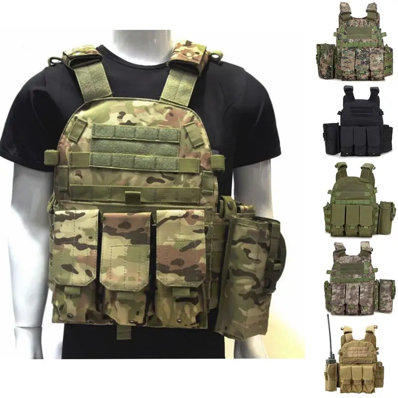 

Tactical Vest Military Molle Vest Outdoor Hunting Shooting Wargame CS Military Gear Army Combat Airsoft Protection Vest