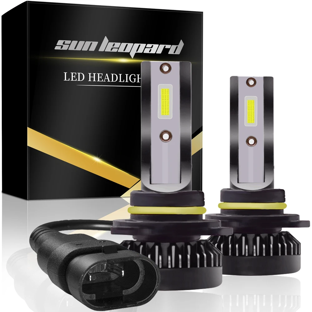 Комплект из 2 предметов мини светодиодный фары H1 H7 H8/H9/H11 9005/HB3/H10/9006/HB4 9012 6000 K