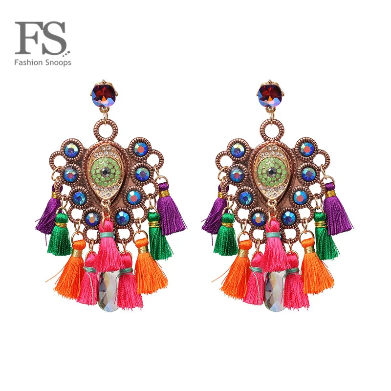Модные большие серьги FASHIONSNOOPS модные ювелирные изделия ручной работы для женщин