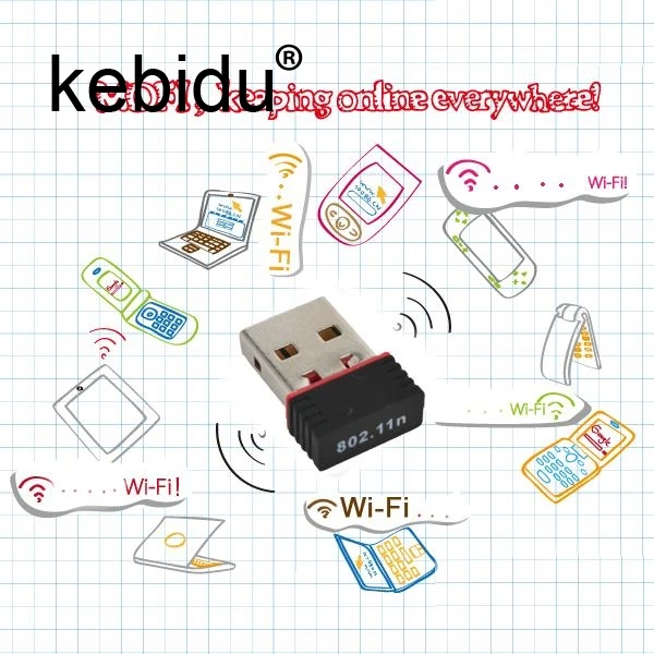 Сетевая мини USB карта Kebidu 150 Мбит/с Wi Fi беспроводной адаптер 802 11 n/g/b RT для телефона