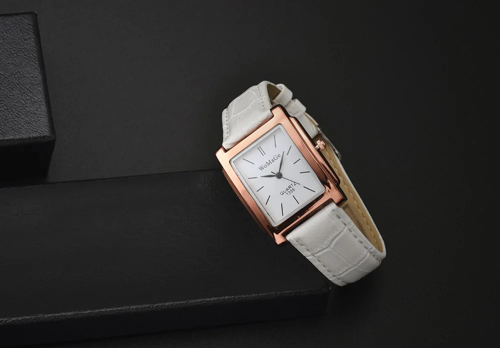 Женские роскошные часы от ведущего бренда reloj mujer из розового золота, женские часы с кожаным ремешком, наручные часы, женские часы