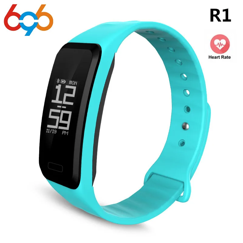 EnohpLX сердечного ритма R1 Smart Напульсники Touch браслет Bluetooth шагомер спортивные