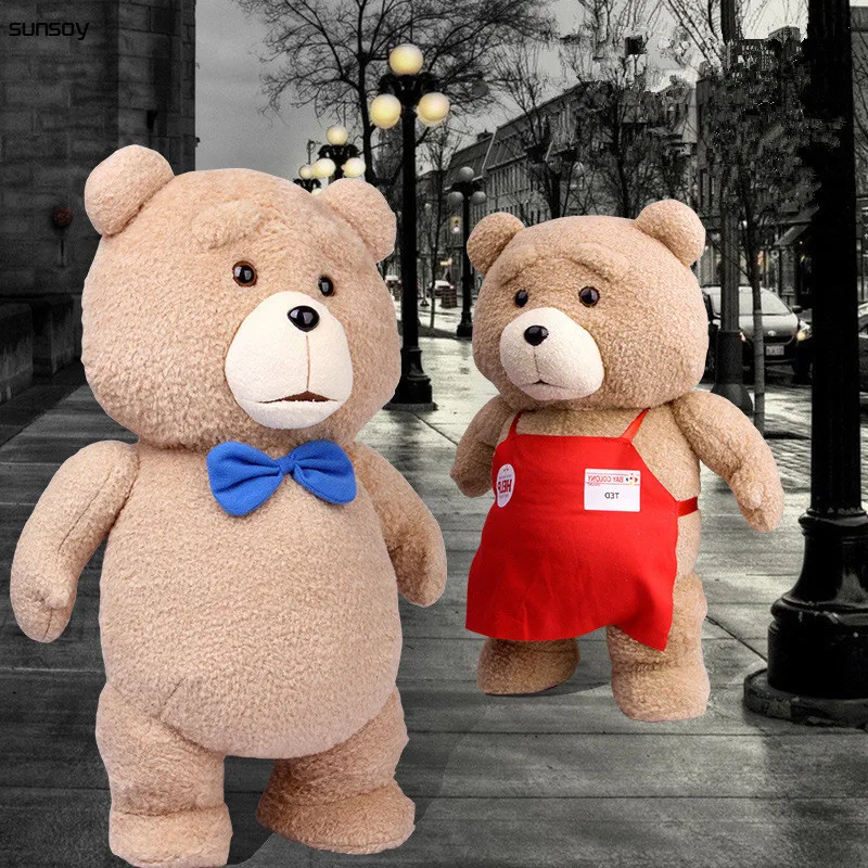 2016 хит продаж плюшевый мишка Teddy 2 плюшевые игрушки в фартуке 48 см высокое