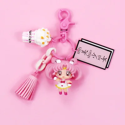 Каваи Сейлор Мун кукла брелок мультфильм сумка кулон брелок держатель Chimmy Сумочка Шарм Подвеска для детей - Цвет: VER-1