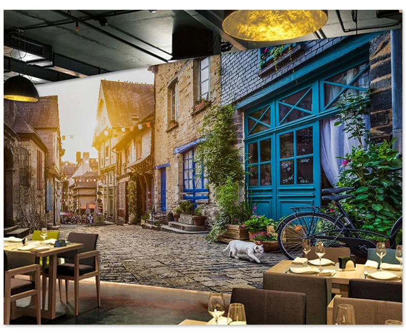 3d обои Youman на заказ фотообои городское здание пейзаж фон диван спальня досуг бар