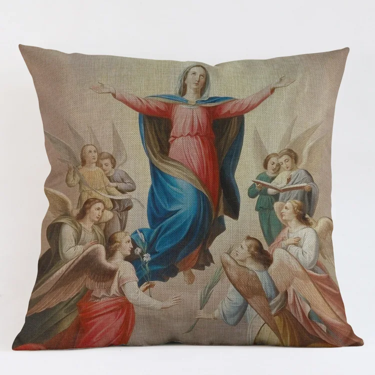 Наволочка в христианском стиле с изображением Бога Иисуса для дивана домашняя