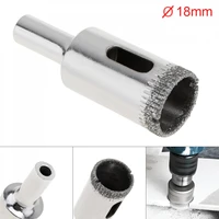 1pc 18mm diamond coated core hole saw drill bit set tools glass drill hole opener for tiles glass ceramic