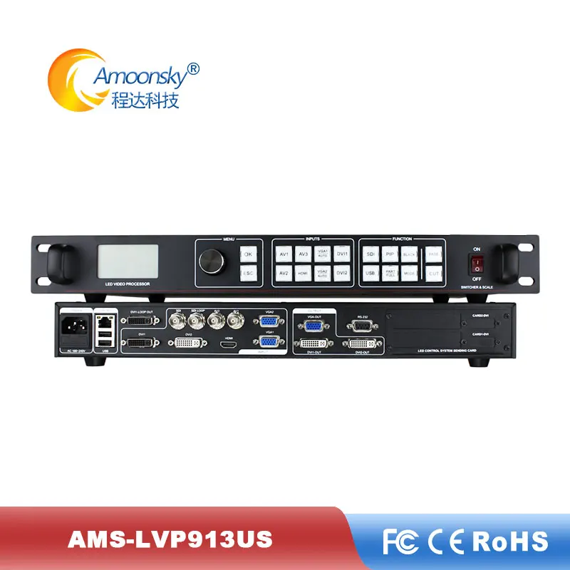 Amoonsky AMS LVP913US светодиодный дисплей видео процессор поддержка 3840*640