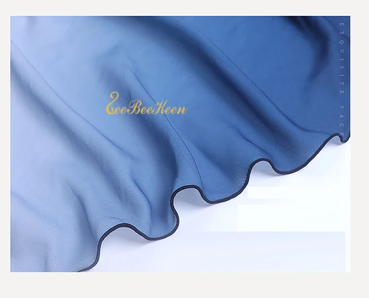 Юбка для учителя, юбка для балета, танцевальная юбка для взрослых, шифоновая юбка для занятий йогой, трико, градиентная синяя юбка для женщин