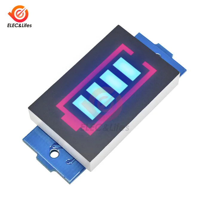 3S blue board 1S 2S 3S 4S 6S 7S 18650 модуль индикатора емкости литиевой батареи Дисплей для автомобиля мотоцикла тестер мощности батареи Li-po Li-ion - Цвет: 3S blue board