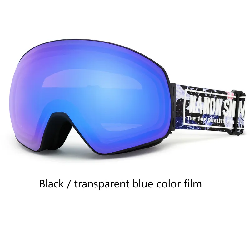 Лыжный Спорт очки Анти-туман Двойной взрослых Для мужчин женщин оснащен большим