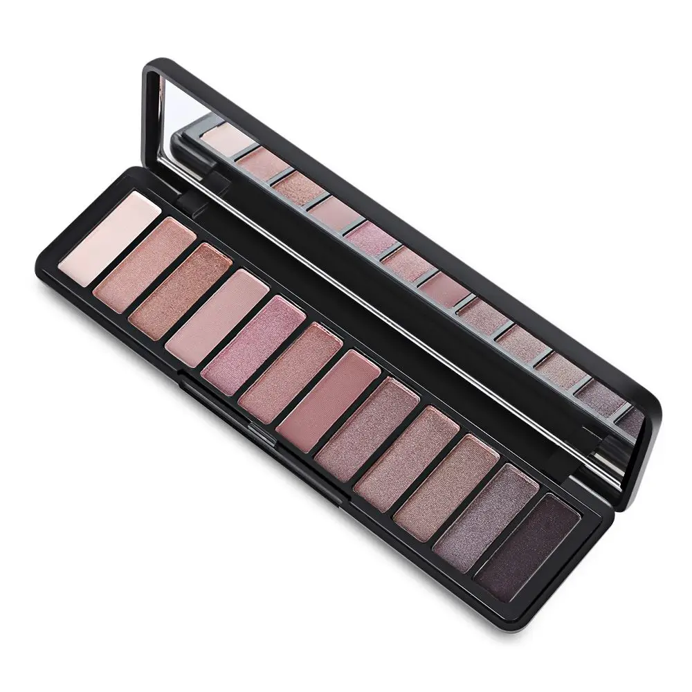 POPFEEL матовые тени для век Палитра телесный 12 цветов maquillage paleta de sombra Новое поступление Красота Женщины подарок дымчатый/теплый цвет