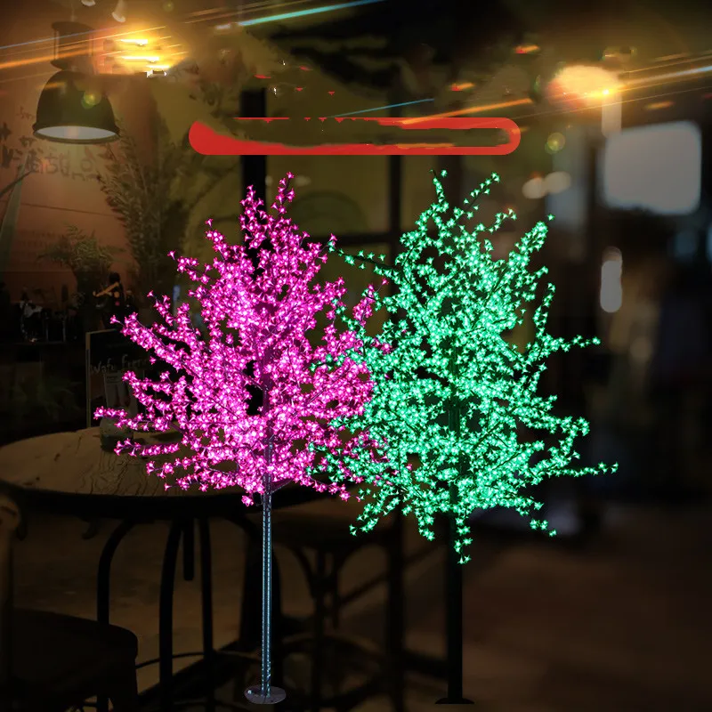 

1.5mM1.8M Shiny LED Cherry Blossom Christmas Tree Lighting Waterproof Garden Landscape Decoration Lamp For Wedding Party decor