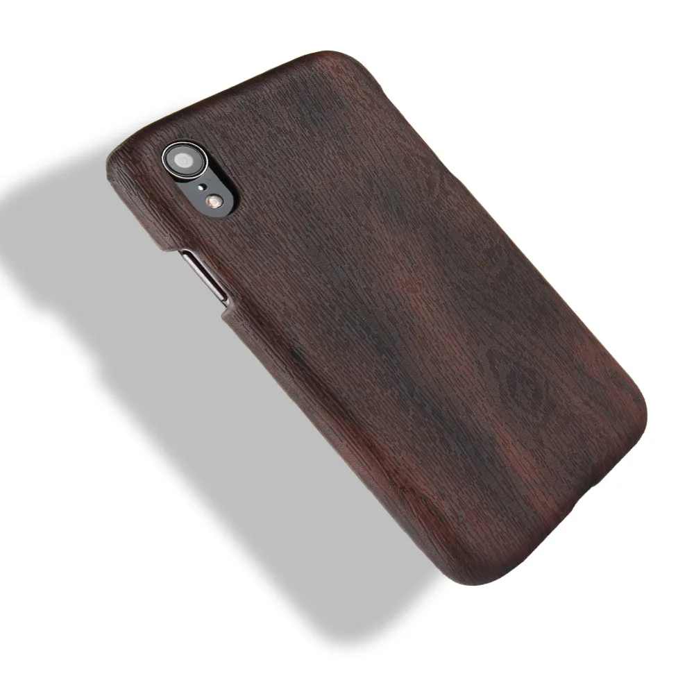 Чехол для iphone XR кожаный роскошный чехол Woodern в стиле ретро XS MAX 6 6s 7 8 Plus Деревянная