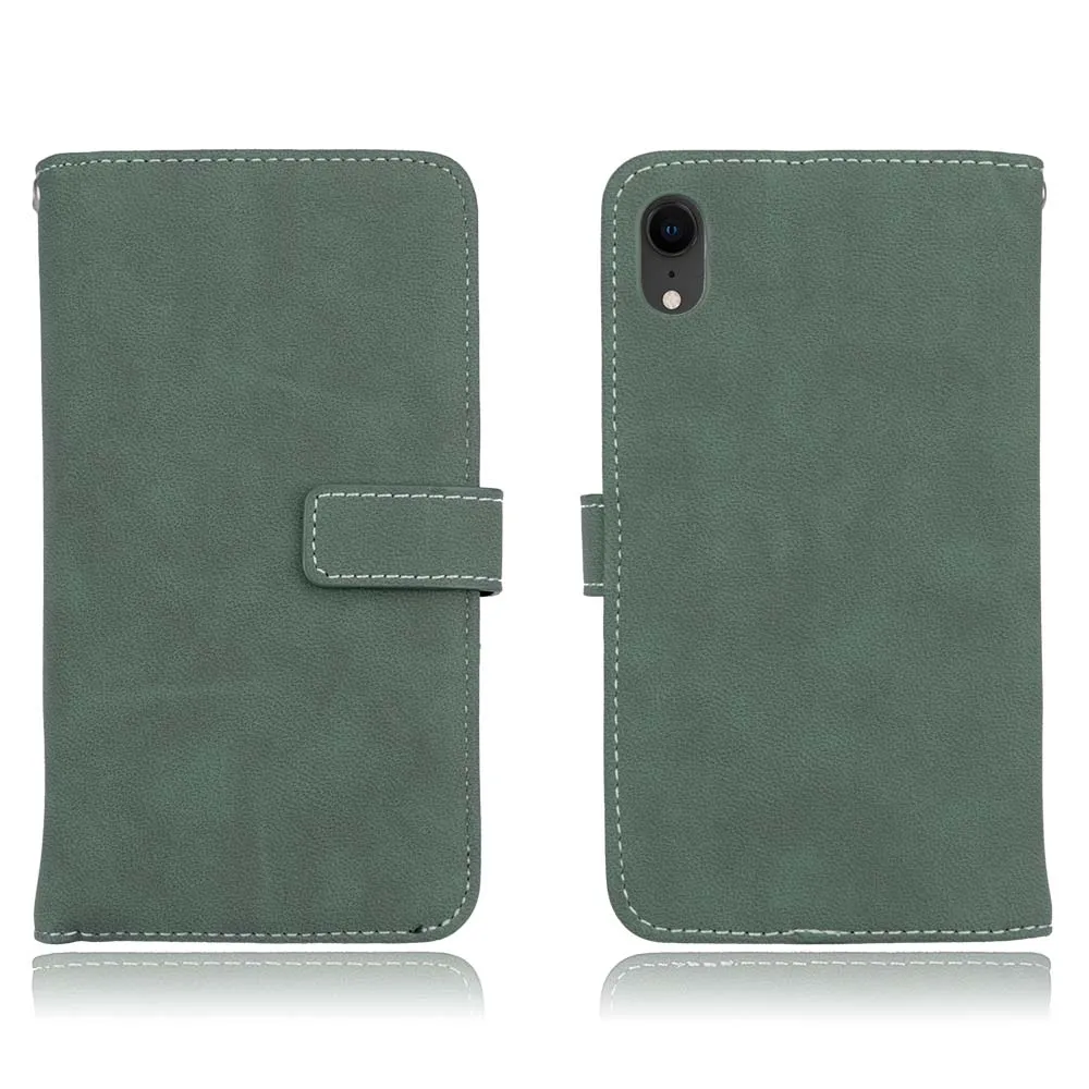 Capa Fundas для iphone XR XS Max 6 6 Plus 6s держатель чехол для iphone 7 8 plus XR XS кожаный чехол для телефона 9 слотов для карт