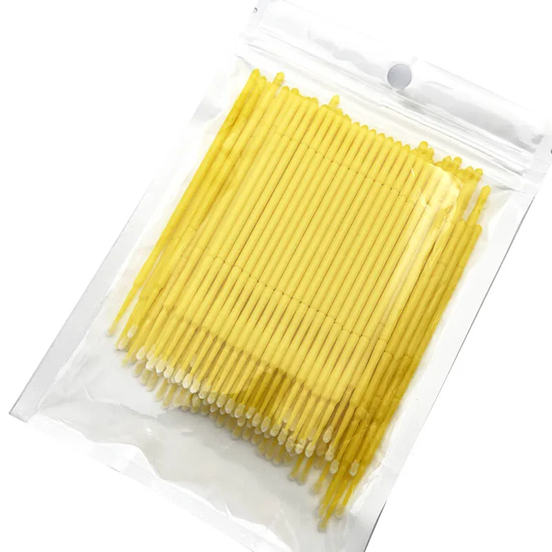 100 шт Одноразовые кисти для макияжа тампоны микрощетки наращивания ресниц