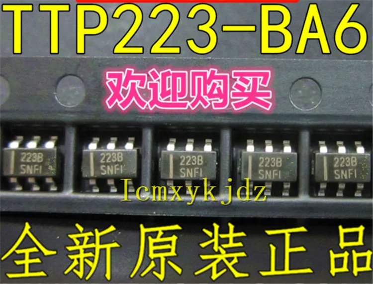 10 шт./лот TTP223 BA6 223B SOT23 6 новый оригинальный продукт новые оригинальные Бесплатная