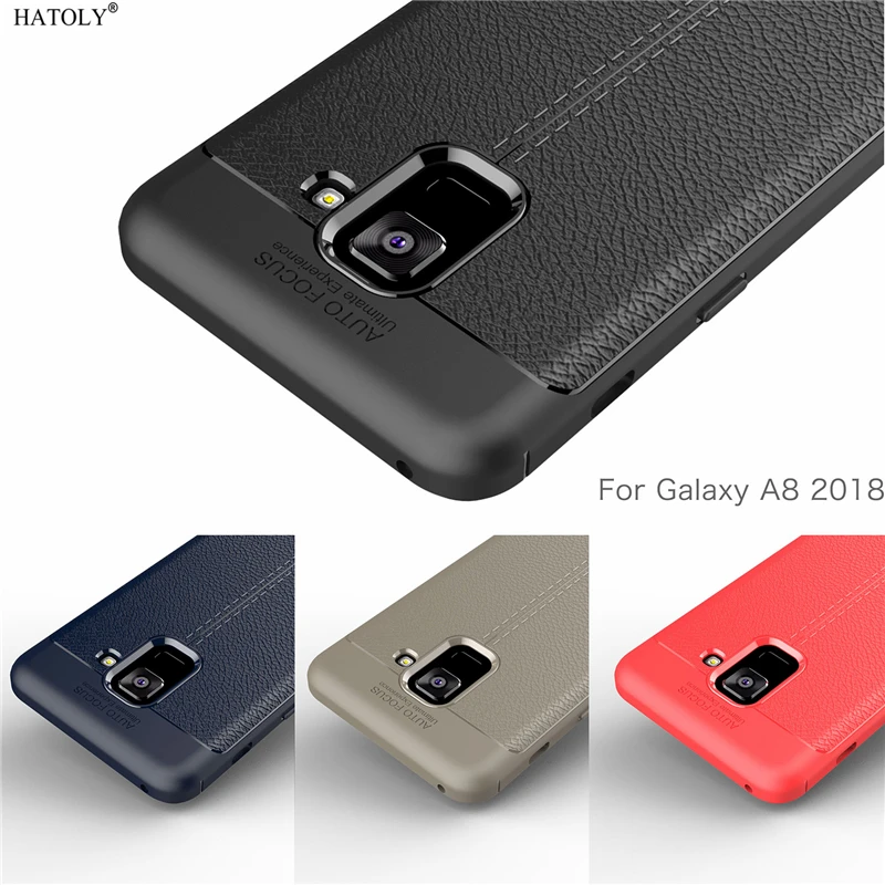 HATOLY Case For Samsung Galaxy A8 2018 Pattern PU Leather Dirty Resistant Soft TPU Silicone Back Cover A5 A530F |