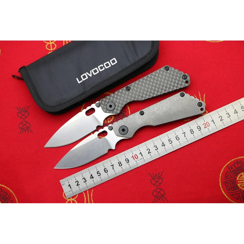 LOVOCOO SMG TC4 титановая ручка D2 лезвие медная шайба складной охотничий кемпинг