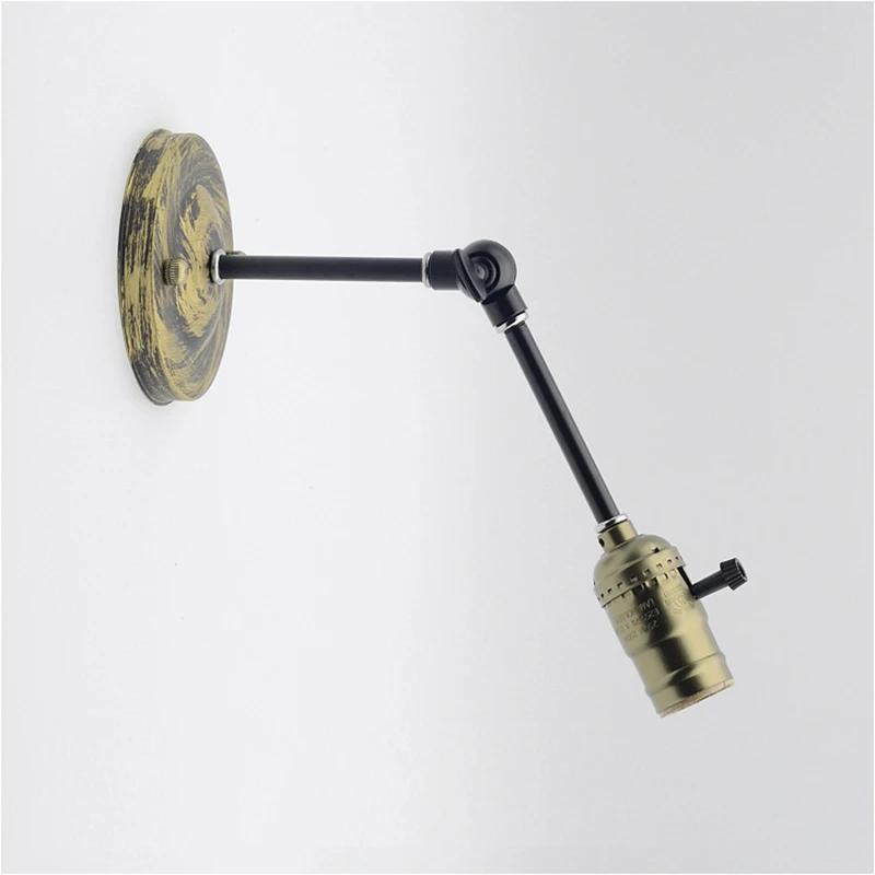 Retro Swing Arm Wall Lamp holder Light Mounted E27 Edison Holder For Hallway Porch Corridor Aisle |