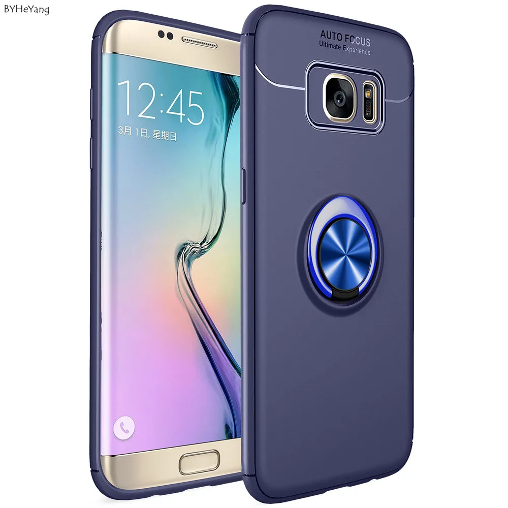 BYHeYang для Samsung Galaxy S7 Edge полное покрытие 360 градусов кольцо держатель автомобильный