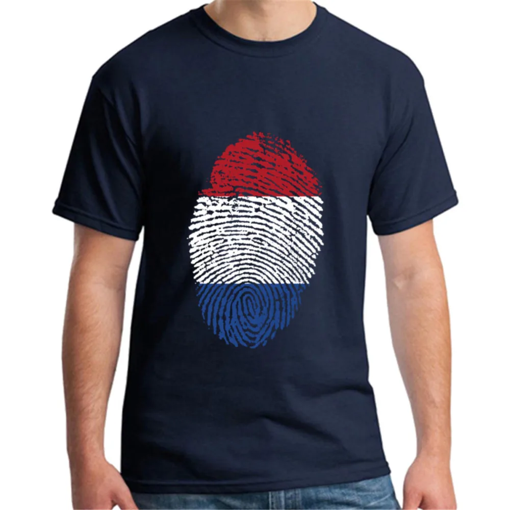 Творческие изготовленные на заказ с принтом короткий рукав флаг Голландии