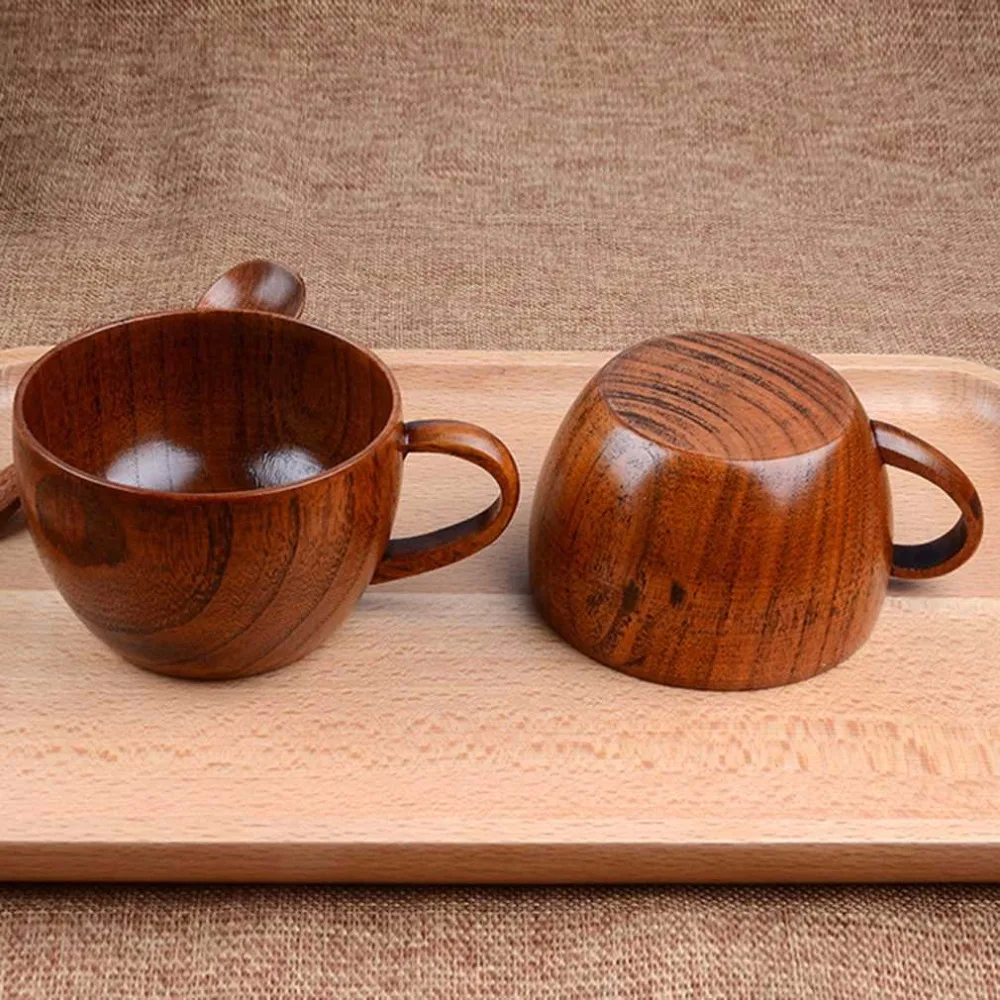 260 мл/8 8 Oz Hand-Made Древесины чашка натурального жилеткой-обманкой бар деревянная
