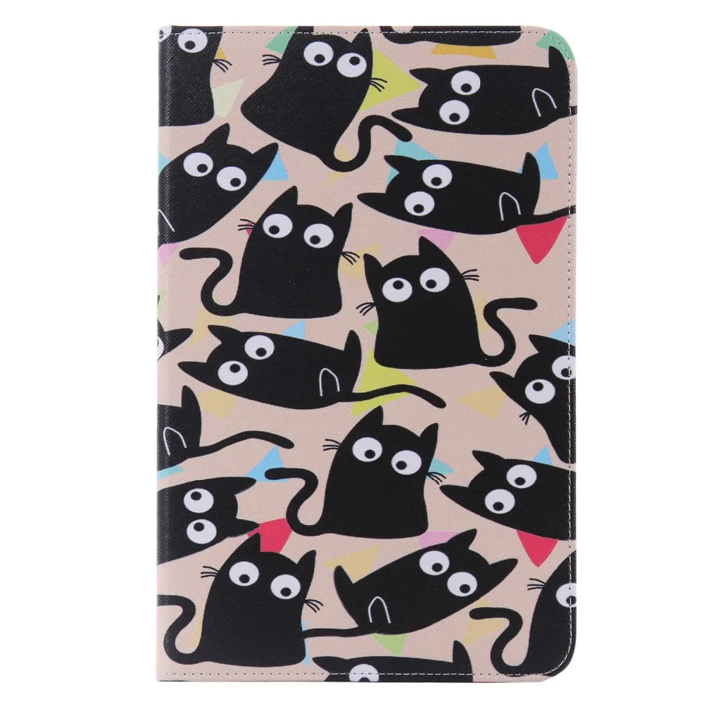 Высокое качество мультфильм печати Стенд держатель карты Мягкий ТПУ + ПУ кожа