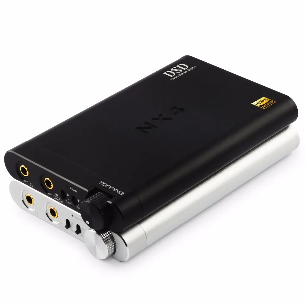 Портативный USB DAC DSD декодер Topping NX4 внешний усилитель для наушников в алюминиевом