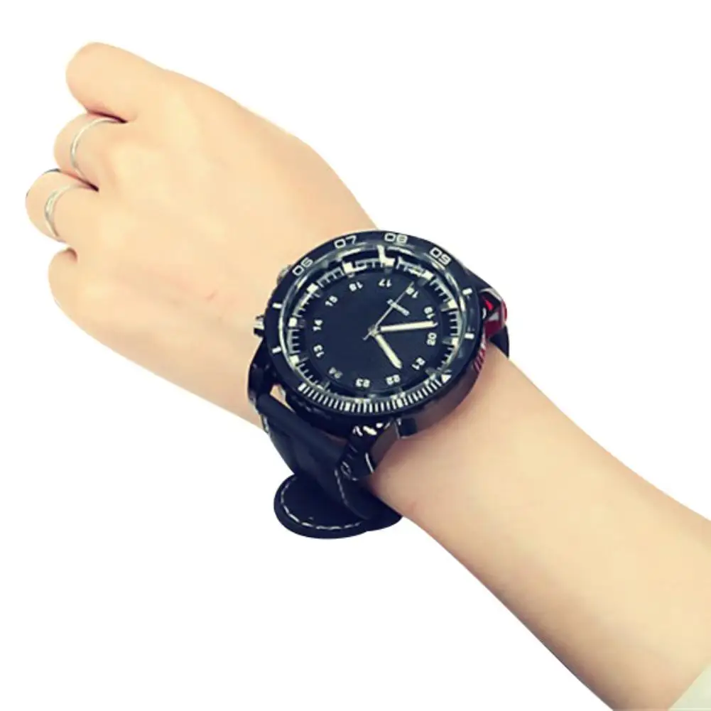 relogio Sport Large Dial Men Women Faux Leather Band Quartz Wrist Watch Couple couple watch reloj New fashion casual gift couple lover women men quartz movement wrist watch couple luxury watch men watch women s wrist watch relogio