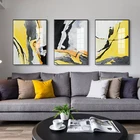 Настенная картина в скандинавском стиле с изображением цветных блоков, ручная роспись, абстрактные постеры для гостиной, современный лаконичный Декор