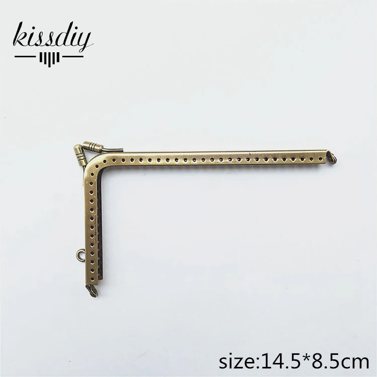 KISSDIY 4 шт./лот l образный прямоугольный металлический кошелек с винтажной ручкой