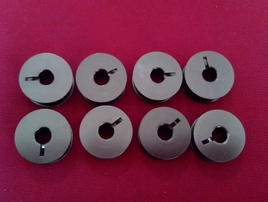 Sewing machine shuttle embroidery bobbin slotted alumina flat wire core middle groove shaped | Дом и сад