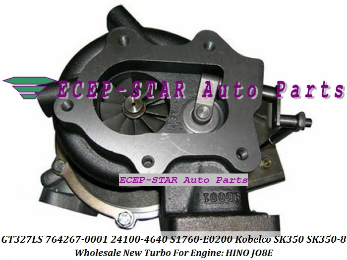 Турбокомпрессор Turbo GT3271LS 764267-0001 24100-4640 S1760-E0200 с водяным охлаждением для двигателя Kobelco SK350 SK350-8 HINO JO8E (art.: 3920d4c4fa317) - 3920d4c4fa317