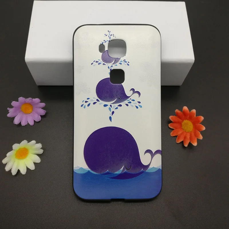Fundas Для Huawei GX8 Case Cover Luxury Мультфильм Краска 3D рельеф G8 D199 Крышка Ascend Телефон Case| |