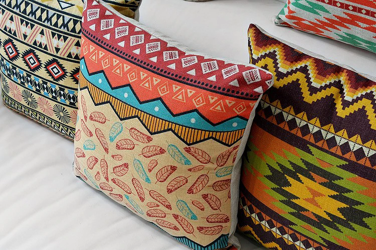 Наволочка Kilim постельное белье с геометрическим узором из хлопка домашний декор