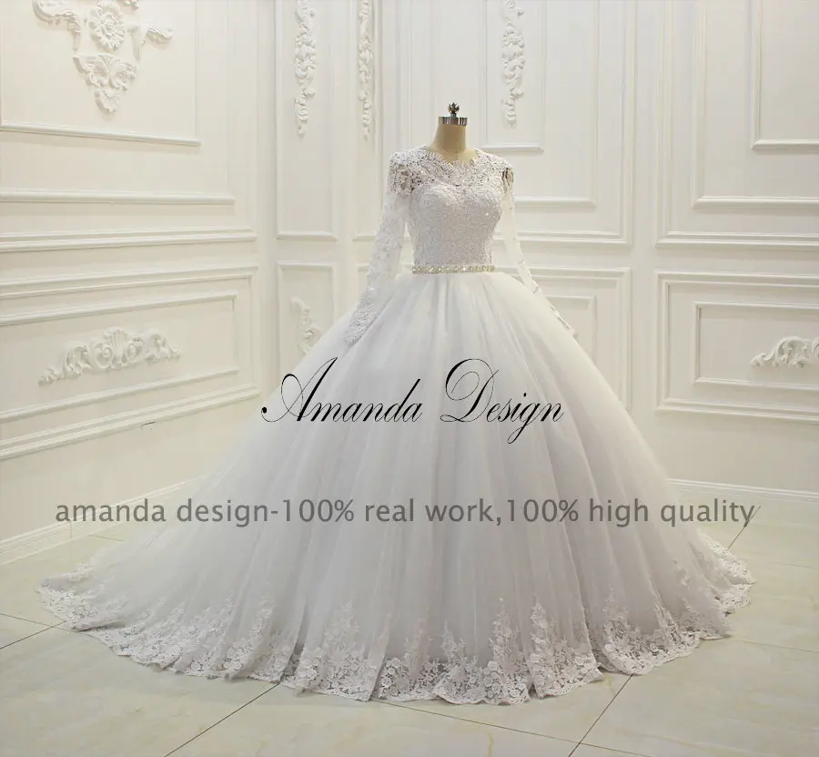Женское бальное платье кружевные свадебные платья Amanda Novias Real|amanda novias|wedding dress amanda