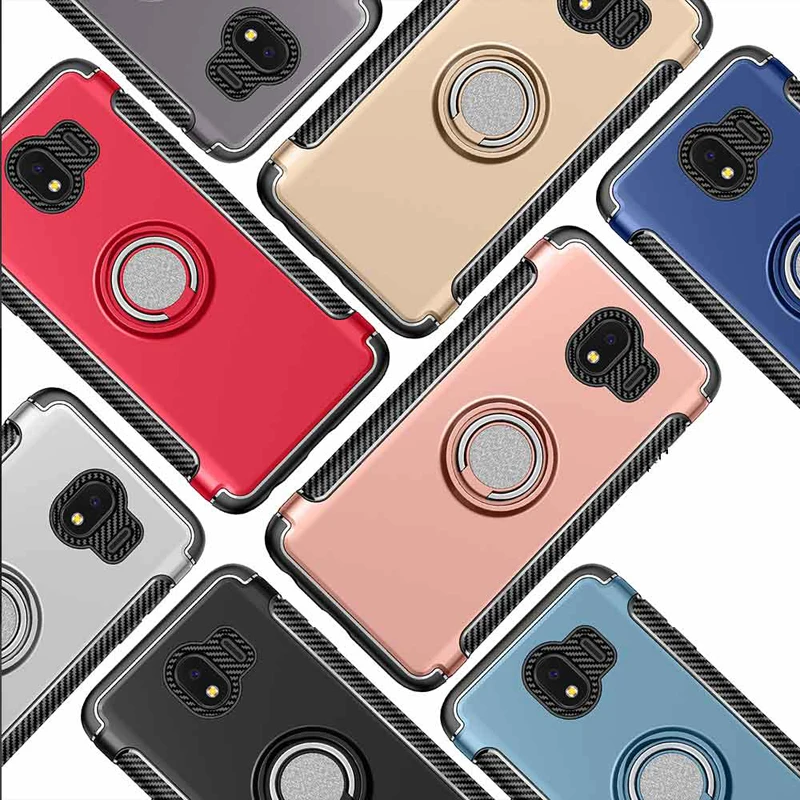 J4 чехол для Samsung Galaxy 2018 Чехол Броня 360 полная защита кольцо магнетизм держатель