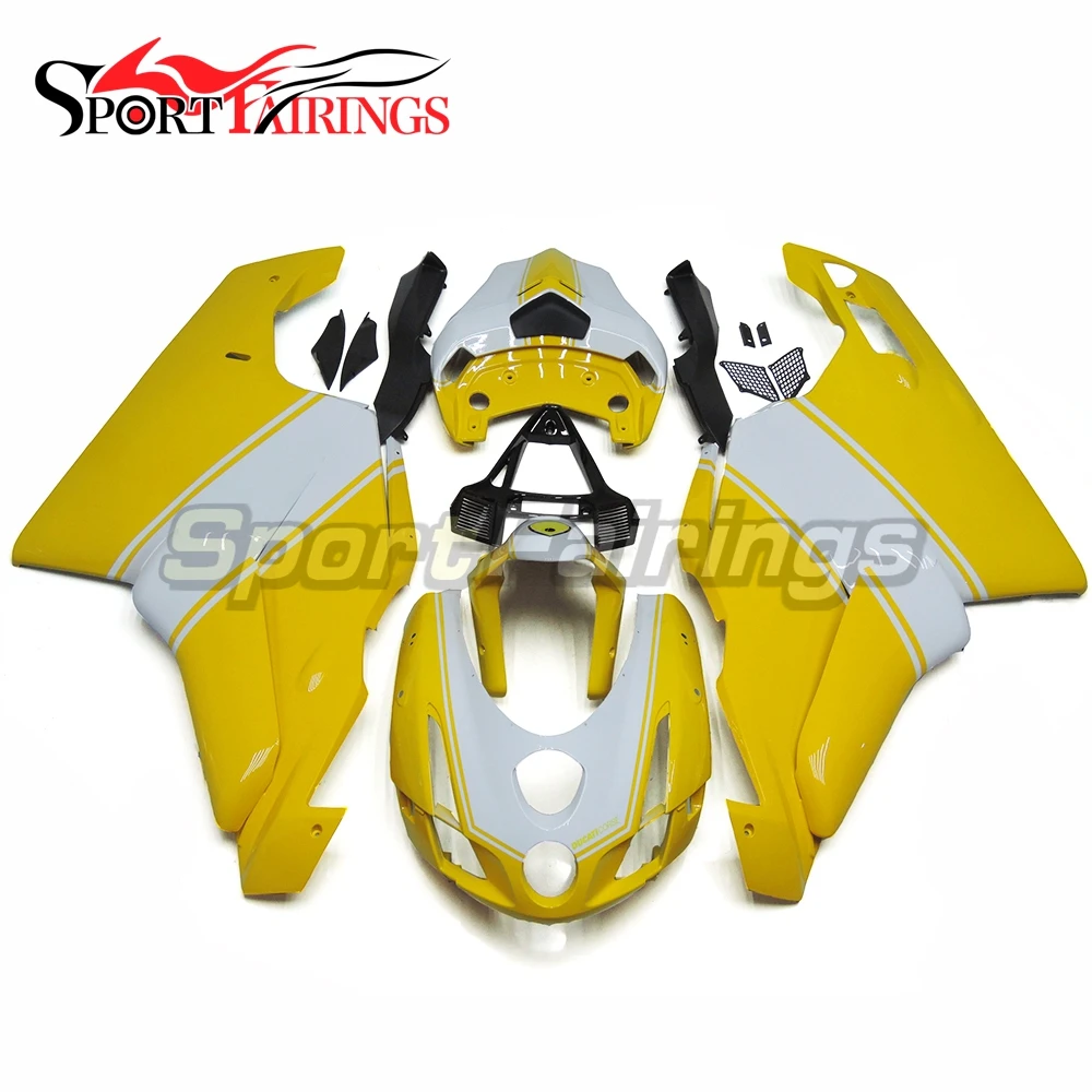 

White Yellow Fairings For Ducati 749 999 Year 03 04 2003 2004 Sportbike ABS Plastic Motorcycle Fairing Kit Bodywork Cowing Panel