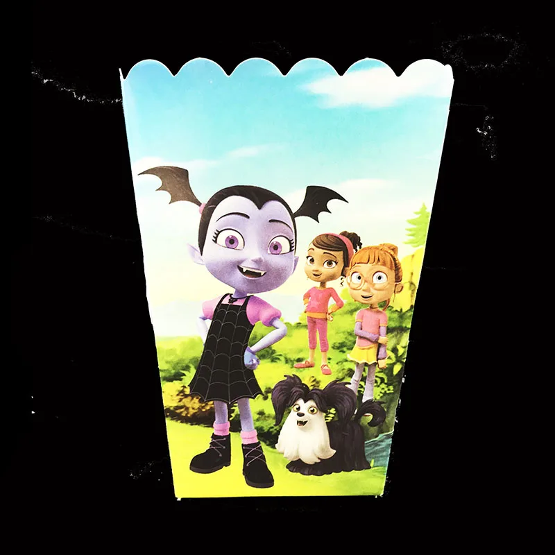 6 шт./лот Vampirina коробки для попкорна украшения дня рождения baby shower
